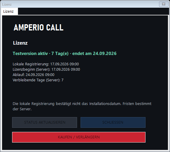 Lizenz: Beispielansicht