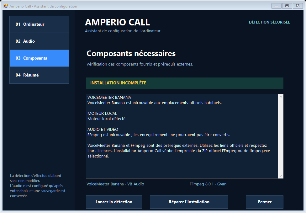 Assistant de configuration